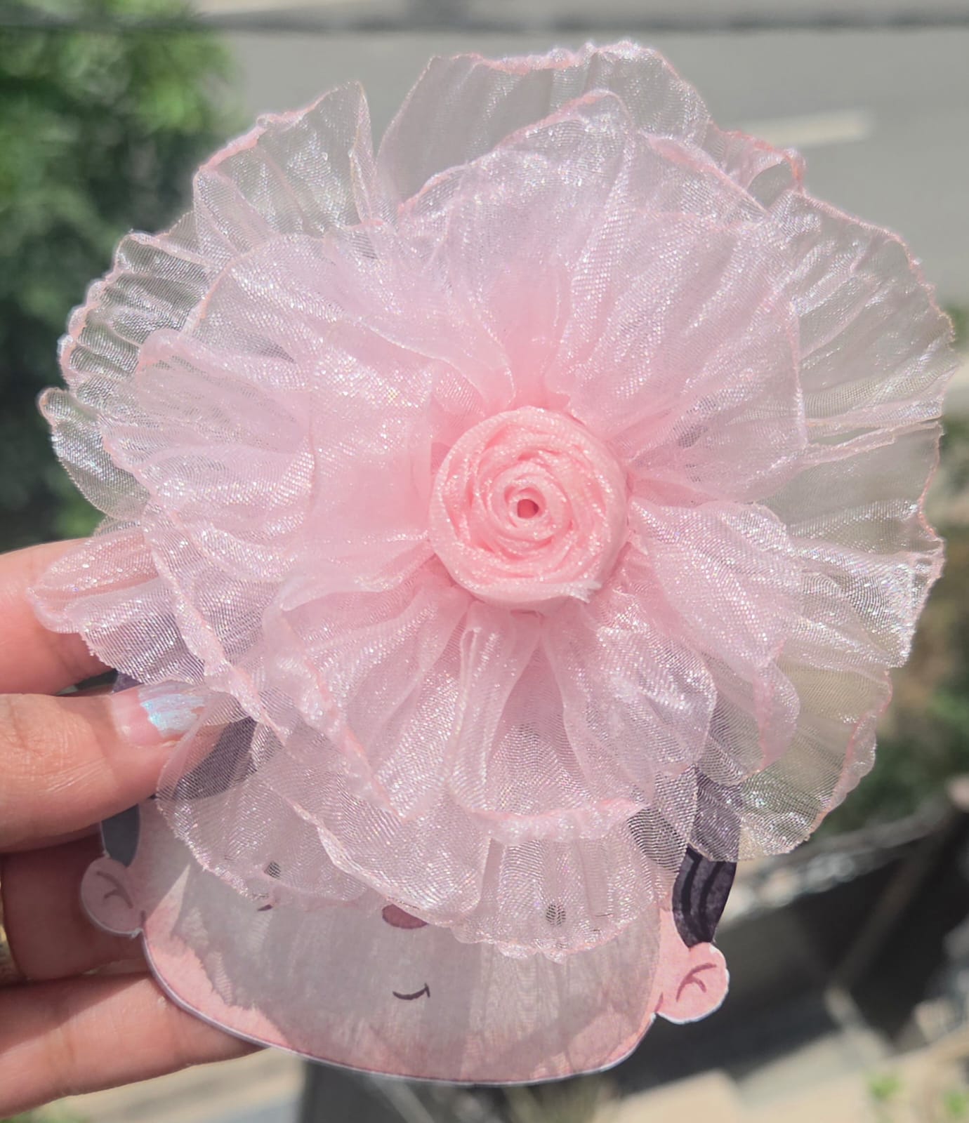 Versatile pastel organza flower clips perfect for bridesmaids, wedding guest hairstyles, or elegant everyday hair accessories.