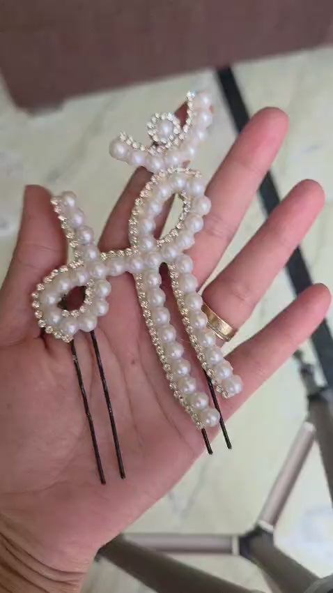 Elegant "Maa" Baby Shower Hair Pins | Godh Bharai Hair Accessories